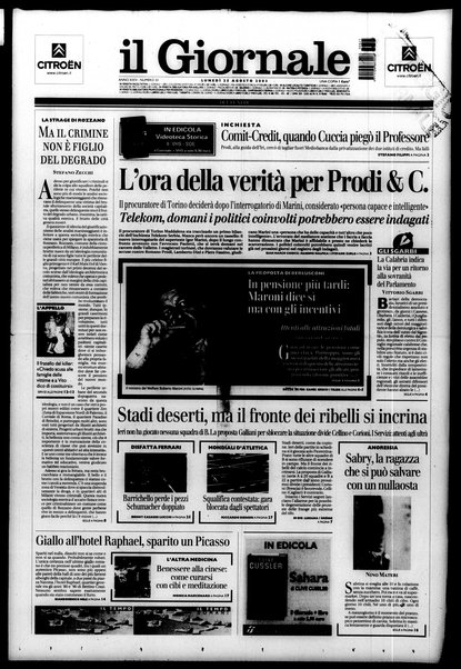 Il giornale del lunedi